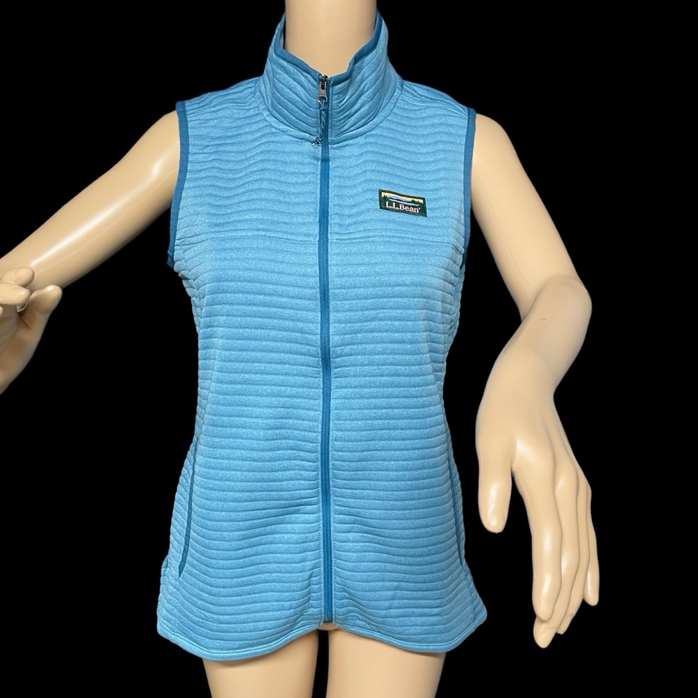 L.L. Bean Teal S Reg Airlight Vest in EUC
